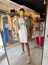 Haki Baskılı Oversize Penye Elbise