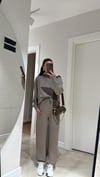 Haki Kapüşonlu Modal Sweat Pantolon Takım 