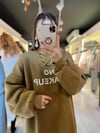 Haki No Makeup Oversize Sweat