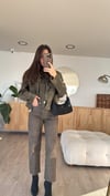 Haki Yılan Desen Bilek Boy Marka Model Jean 