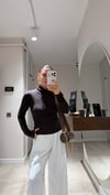 Kahve Balıkçı Yaka Basic Bluz 