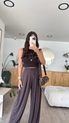Kahve Bel Bağcıklı Marka Model Salaş Pantolon