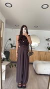 Kahve Bel Bağcıklı Marka Model Salaş Pantolon
