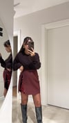 Kahve Bisiklet Yaka Marka Model Basic Kazak
