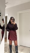 Kahve Bisiklet Yaka Marka Model Basic Kazak