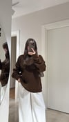 Kahve Bisiklet Yaka Marka Model Sakallı Kazak
