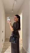 Kahve Çift Fermuarlı Marka Model Triko Takım