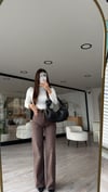 Kahve Eskitmeli Marka Model Bol Paça Jean