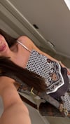 Kahve Etnik Desenli İp Askılı Bluz Pantolon Takım