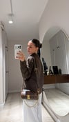 Kahve Fiyonk Detaylı Gömlek