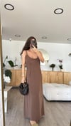 Kahve Gömlekli Elbise Takım