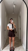 Kahve İçi Şortlu Marka Model Etek