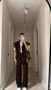 Kahve Paraşüt Detaylı Marka Model Yelek Takım