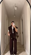 Kahve Paraşüt Detaylı Marka Model Yelek Takım