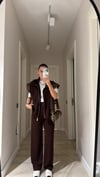 Kahve Paraşüt Detaylı Marka Model Yelek Takım