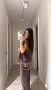 Kahve Silver Düğmeli Yelek Pantolon Takım