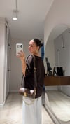 Kahve V Yaka Marka Model Basic Tişört