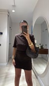 Kahve Vatkalı Marka Model Basic Tshirt