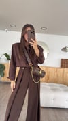 Kahve Vatkalı Marka Model Gömlek