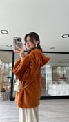 Kiremit Kapüşonlu Marka Model Peluş Sweat 