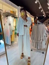 Kırık Beyaz Beli Lastikli Şalvar Pantolon