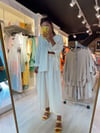 Kırık Beyaz Beli Lastikli Şalvar Pantolon
