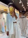 Kırık Beyaz Oversize Gömlek 
