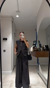 Koyu Kahve Ön Düğmeli Yelek Pantolon Takım