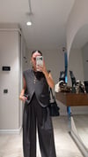 Koyu Kahve Ön Düğmeli Yelek Pantolon Takım