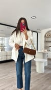 Koyu Mavi Marka Model Kesik Paça Mom Jean