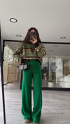 Koyu Yeşil Triko Pantolon