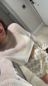 Krem Ajurlu Crop Kazak