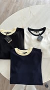 Lacivert Bej Ribanalı Marka Model İnce Sweat 