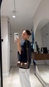 Lacivert Bisiklet Yaka Kısa Kol Tshirt 