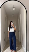 Lacivert Cepli Culotte Pantolon