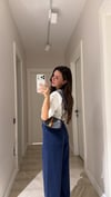 Lacivert Cepli Culotte Pantolon