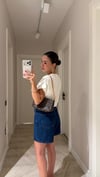 Lacivert Cepli Denim Şort