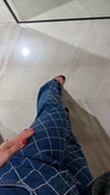 Lacivert Geometrik Taşlı Bol Paça Marka Model Jean
