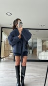 Lacivert Marka Model Oversize Sakallı Ceket