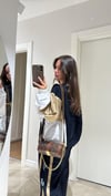 Lacivert Renk Bloklu Parasüt Kumaş Sweat 