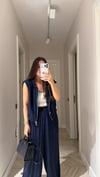 Lacivert Sıfır Kapüşonlu Pantolon Takım