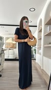 Lacivert Yan Yırtmaçlı Marka Model Elbise