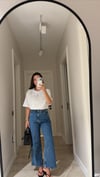 Mavi Bilek Boy Geniş Paça Marka Model Jean 