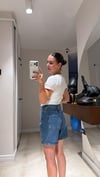 Mavi Cepli Denim Şort