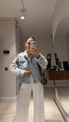 Mavi Dantel Detaylı Düğmeli Denim Ceket 
