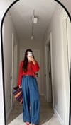 Mavi Dikiş Detaylı Barrel Denim Pantolon