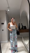 Mavi Logo Nakışlı Straight Fit Jean