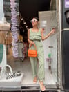 Mint Yeşili Askılı Tulum