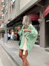 Mint Yeşili Oversize Gömlek 