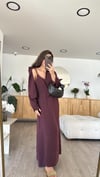 Mürdüm Gömlekli Elbise Takım